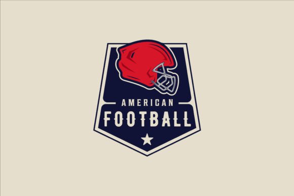 American Football Emblem Logo Vector: Graphics & Logos