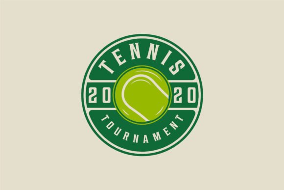 Ball of Tennis Logo Emblem Vector Design: Graphics & Logos for Crafters