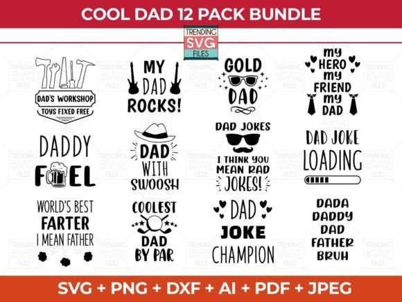 Best Dad SVG Files: Graphics for Crafts & Content Publishing