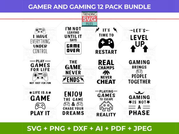 Gaming SVG Bundle: Graphics for Crafts & Creative Sellers