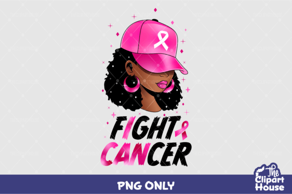 I Can Fight Breast Cancer Black Woman 2 Graphics