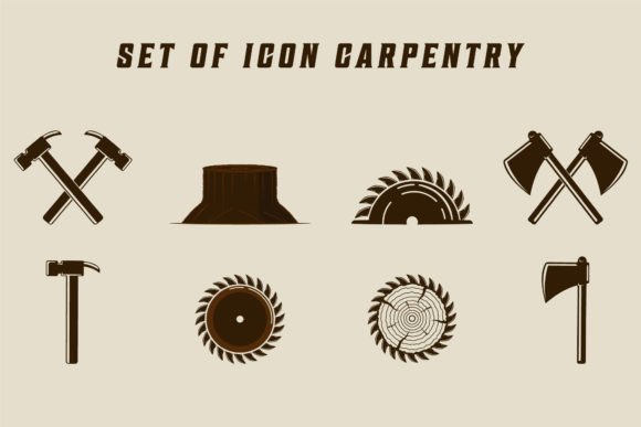 Isolated Carpentry Icon Vector: Graphics & Logos for Craft Brands