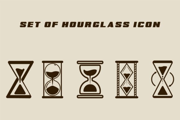 Isolated Hourglass Icon Vector: Graphics & Logos for Vintage Design