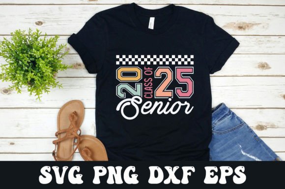 Senior 2025 Graduation SVG Graphics for T-Shirt Designs