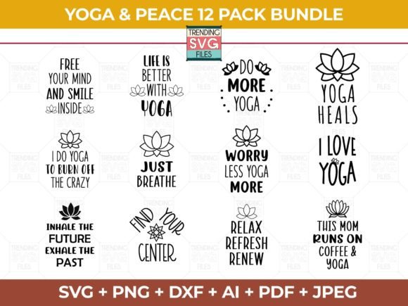 Yoga SVG: Graphics for Mindful Crafts